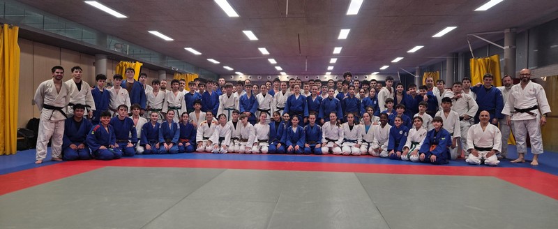 M&aacute;s de un centenar de Judokas participaron en el Stage de Judo de Semana Santa de Pamplona. 1 y 2 de abril de 2026